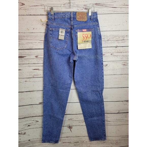 NWT Vtg Levi's 550 Jeans Mom High Waist Relaxed Fit Tapered Women's Size 9 Long - Picture 8 of 9